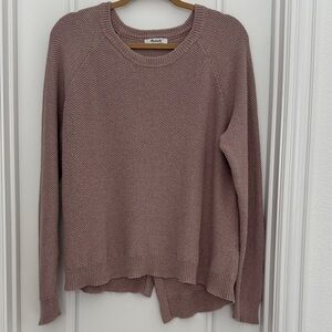 Madewell Mauve Crossback Sweater GUC L